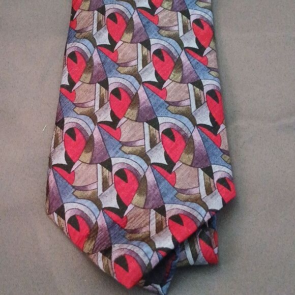 Cocktail Collection multicolor 100% silk tie - Picture 2 of 7